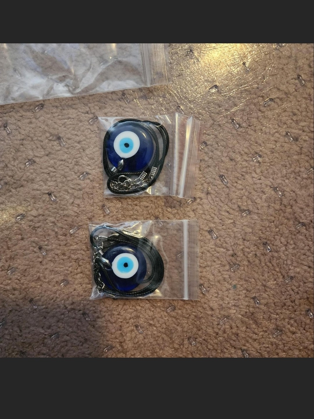 Blue Evil Eye Phone Charm Necklace - Protective Mobile Accessory
